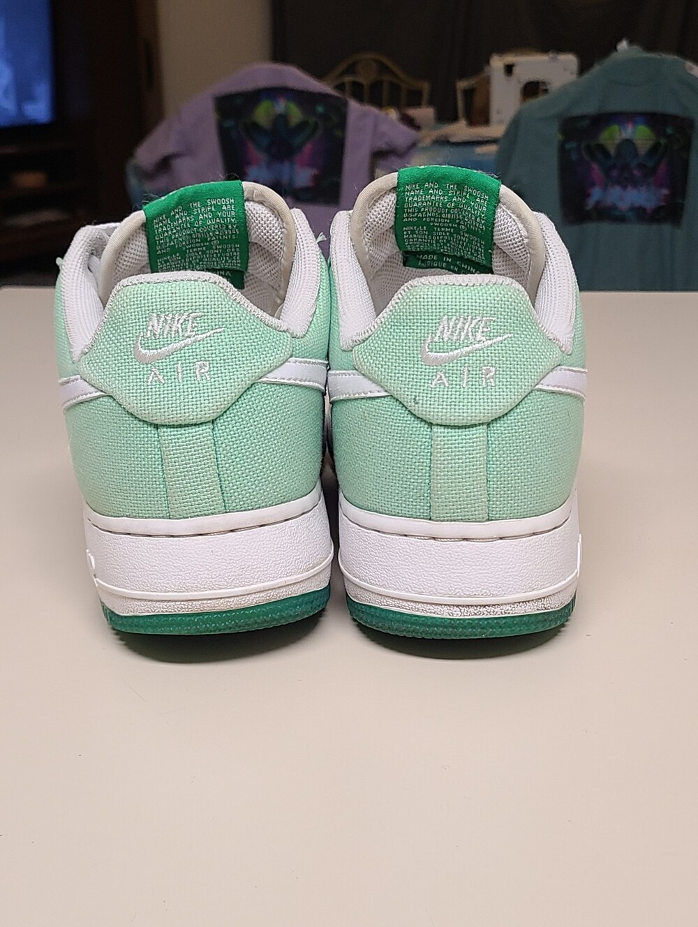 Nike Air Force 1 Low Tourmaline casual low top sneakers size 9 - Picture 5 of 8